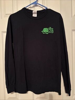 The Greene Turtle Logo Black Long Sleeve Tee